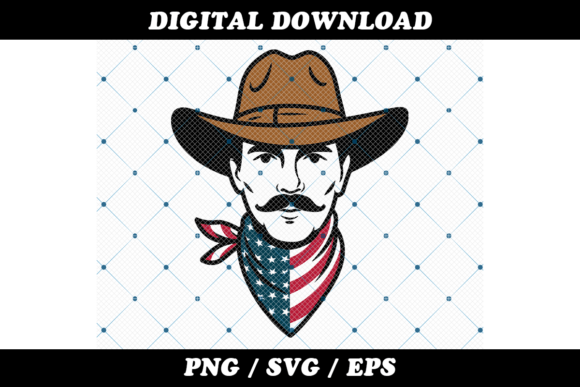American Cowboy Portrait with Bandana Review