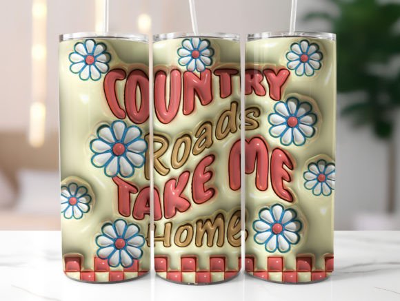 Country Western Inflated Tumbler Wrap Design Review
