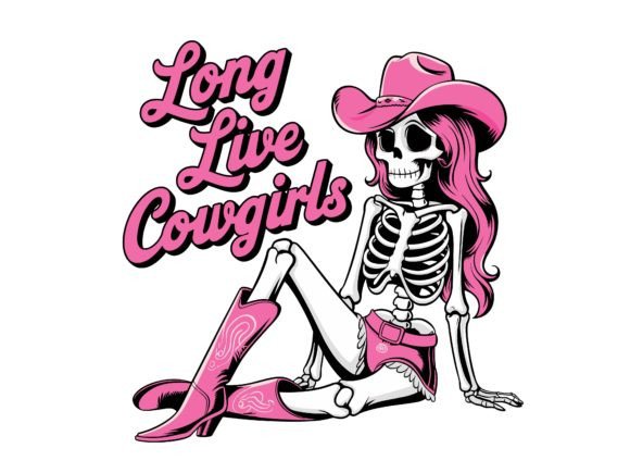 Cowgirls Skeleton Western Cowgirl Vector Review for Real Projects