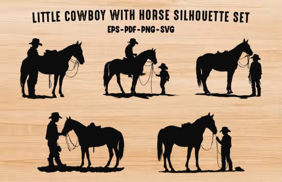Little Cowboy with Horse Silhouettes Set Review