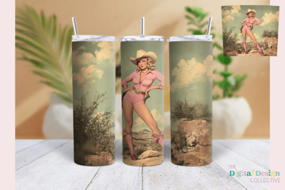 Pin-Up Girl Retro Western Tumbler Wrap Review