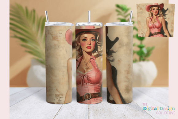 Pinup Girl Western Tumbler Wrap Design Review