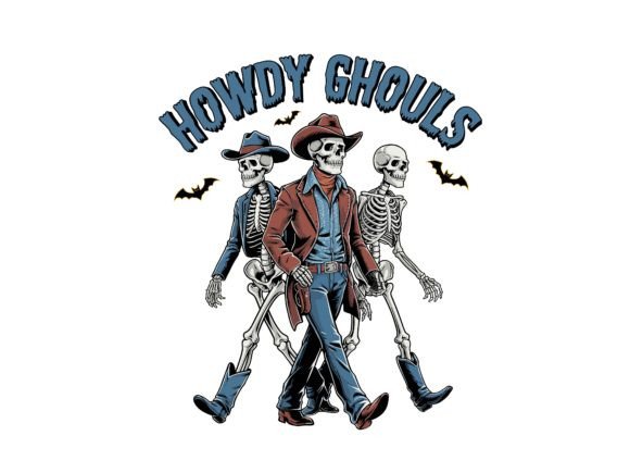 Three Walking Cowboy Skeleton Halloween Embroidery Design Review